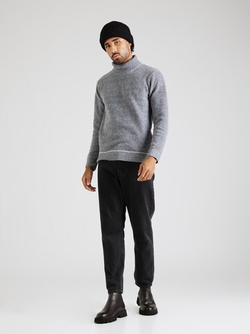 INDICODE JEANS Sweter 'Gainson' w kolorze szary