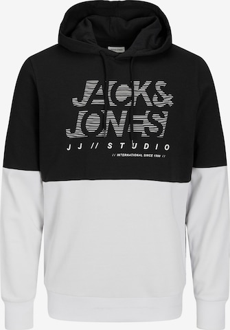 JACK & JONES Sweatshirt 'MARCO' in Zwart: voorkant