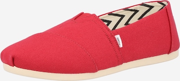 TOMS Instappers 'ALPARGATA' in Rood: voorkant