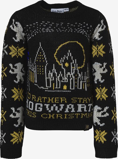 Harry Potter Strickpullover in gelb / grau / schwarz, Produktansicht