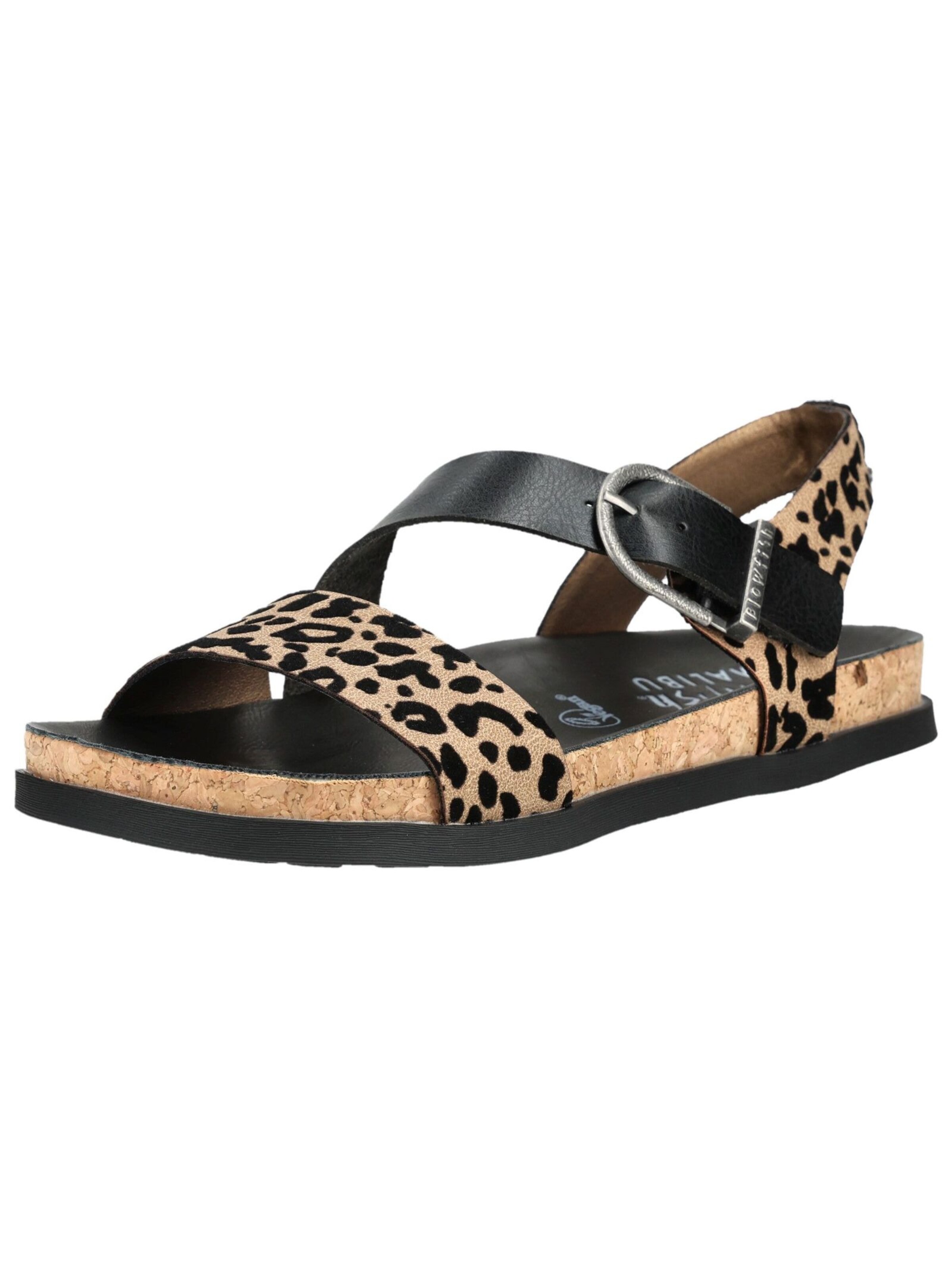 Blowfish Malibu Sandalen met riem in Zwart: voorkant