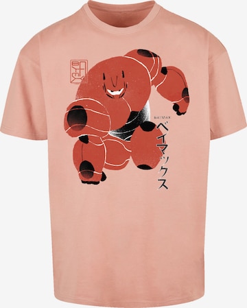 F4NT4STIC Shirt 'Big Hero 6 Baymax Suite Pose' in Roze: voorkant