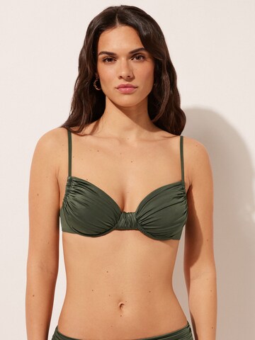 CALZEDONIA Balconette BIKINI OBERTEILE in Grün: Vorderseite