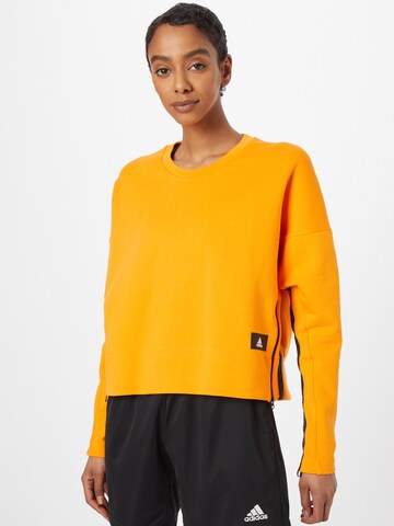 ADIDAS SPORTSWEAR Athletic Sweatshirt 'Mission Victory' in Orange: front