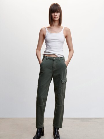 Regular Jeans cargo MANGO en vert