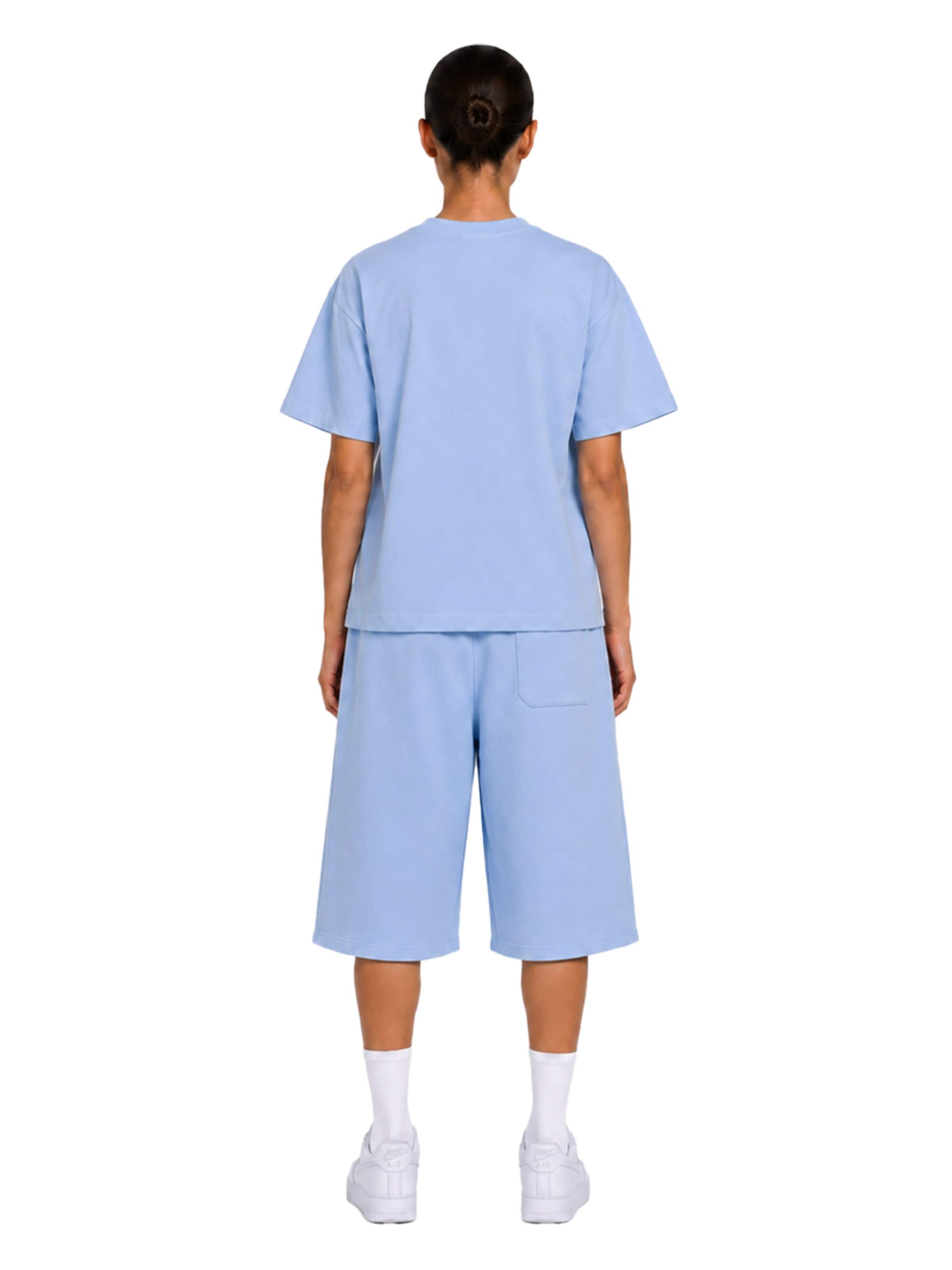 4thD - Camiseta 'Slim Fit Tee - Sky Blue' en azul