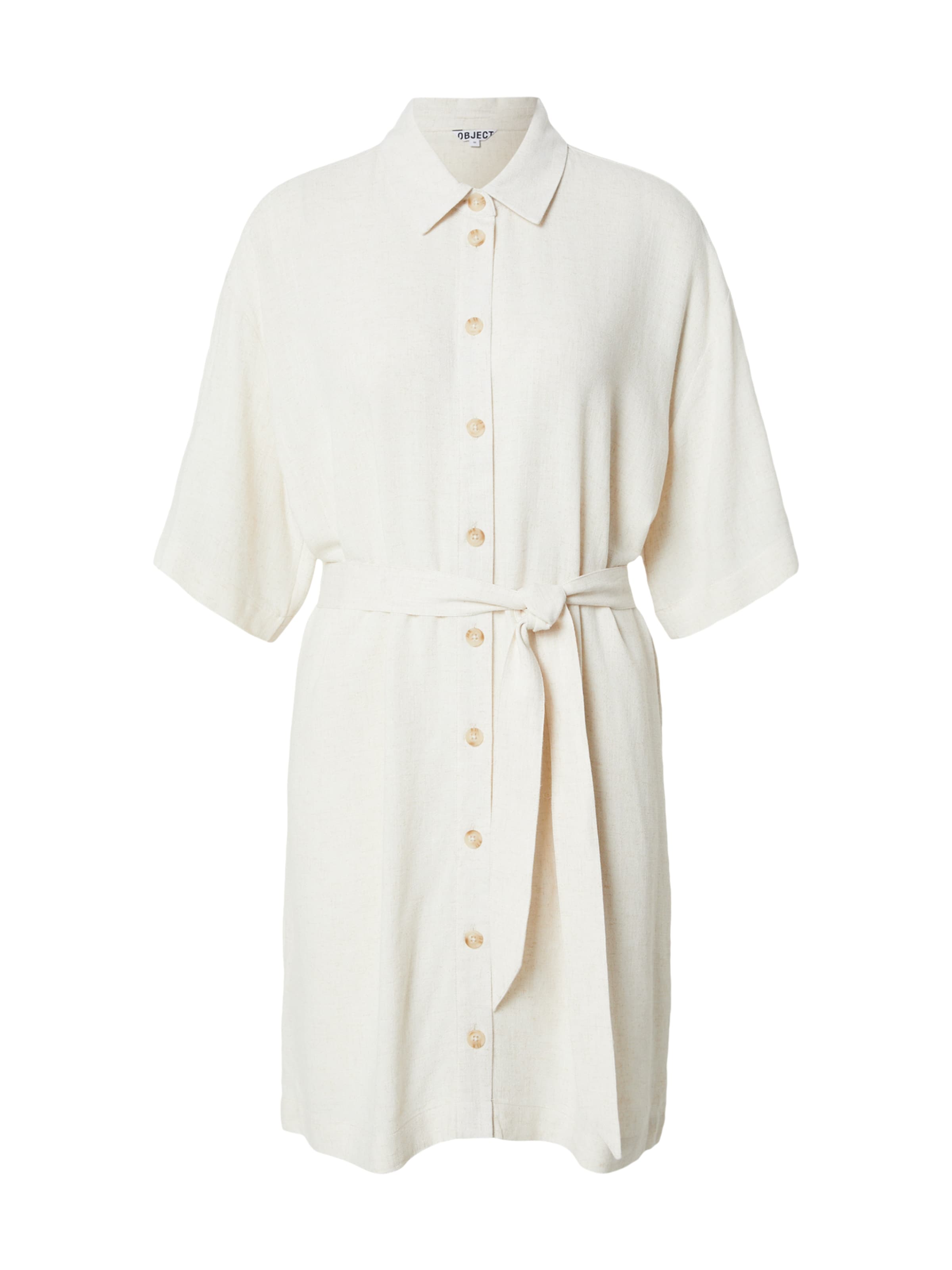 OBJECT Sukienka koszulowa 'OBJSANNE' w kolorze beżowy: przód