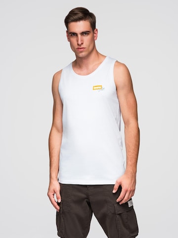 Ombre Shirt in White: front
