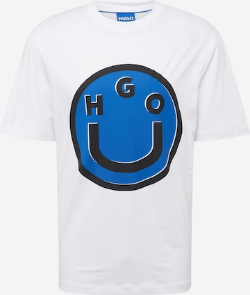 HUGO Blue Koszulka 'Nimper' w kolorze biały: przód