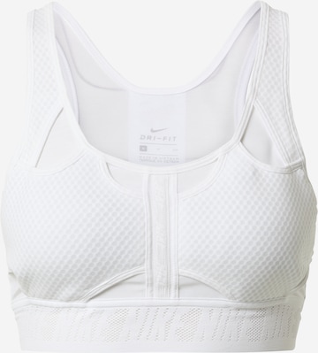 NIKE Sports Bra 'UltraBreathe' in White: front