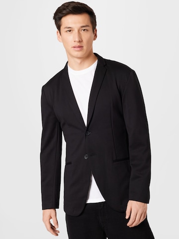 JACK & JONES Slim fit Suit Jacket in Black: front