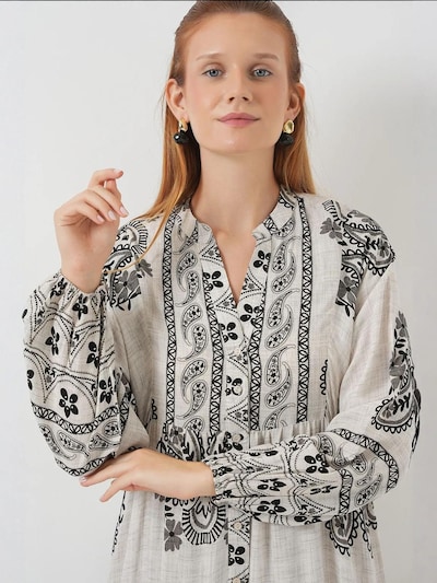 Bigdart Vestido em bege / cinzento / preto, Vista do artigo