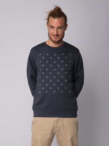 Watapparel Sweatshirt ' Fahrräder ' in Grey: front