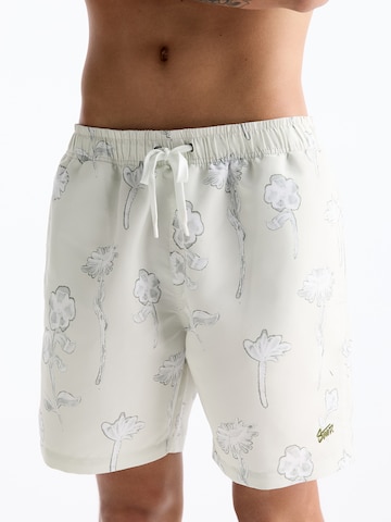 Pull&Bear Badeshorts in Grau