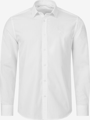 Indumentum Regular fit Button Up Shirt in White: front