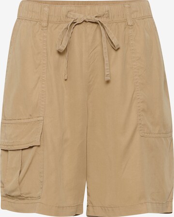 Regular Pantalon cargo 'Carisa' CULTURE en beige : devant