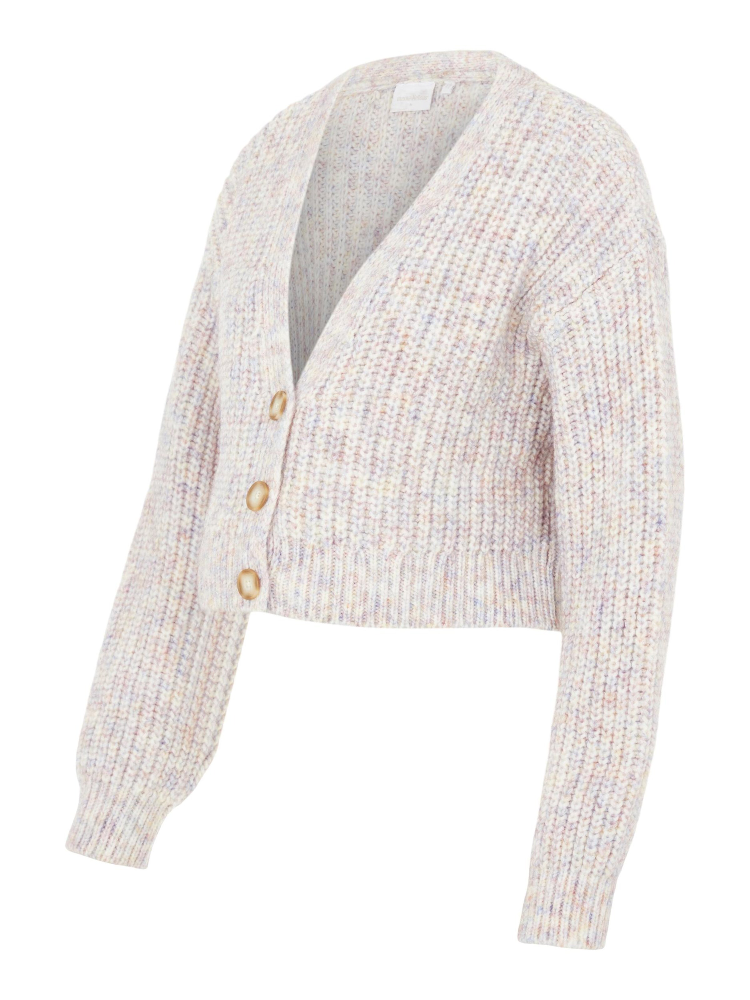 MAMALICIOUS Knit Cardigan Sabine in Beige ABOUT YOU