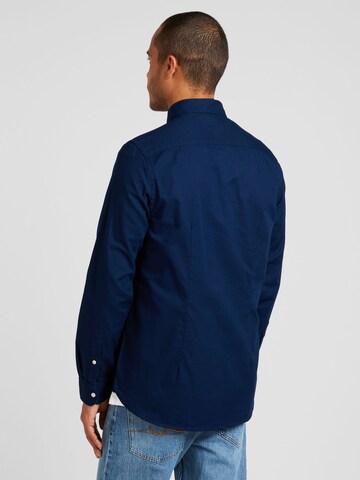 TOMMY HILFIGER Slim Fit Hemd 'Flex' in Blau