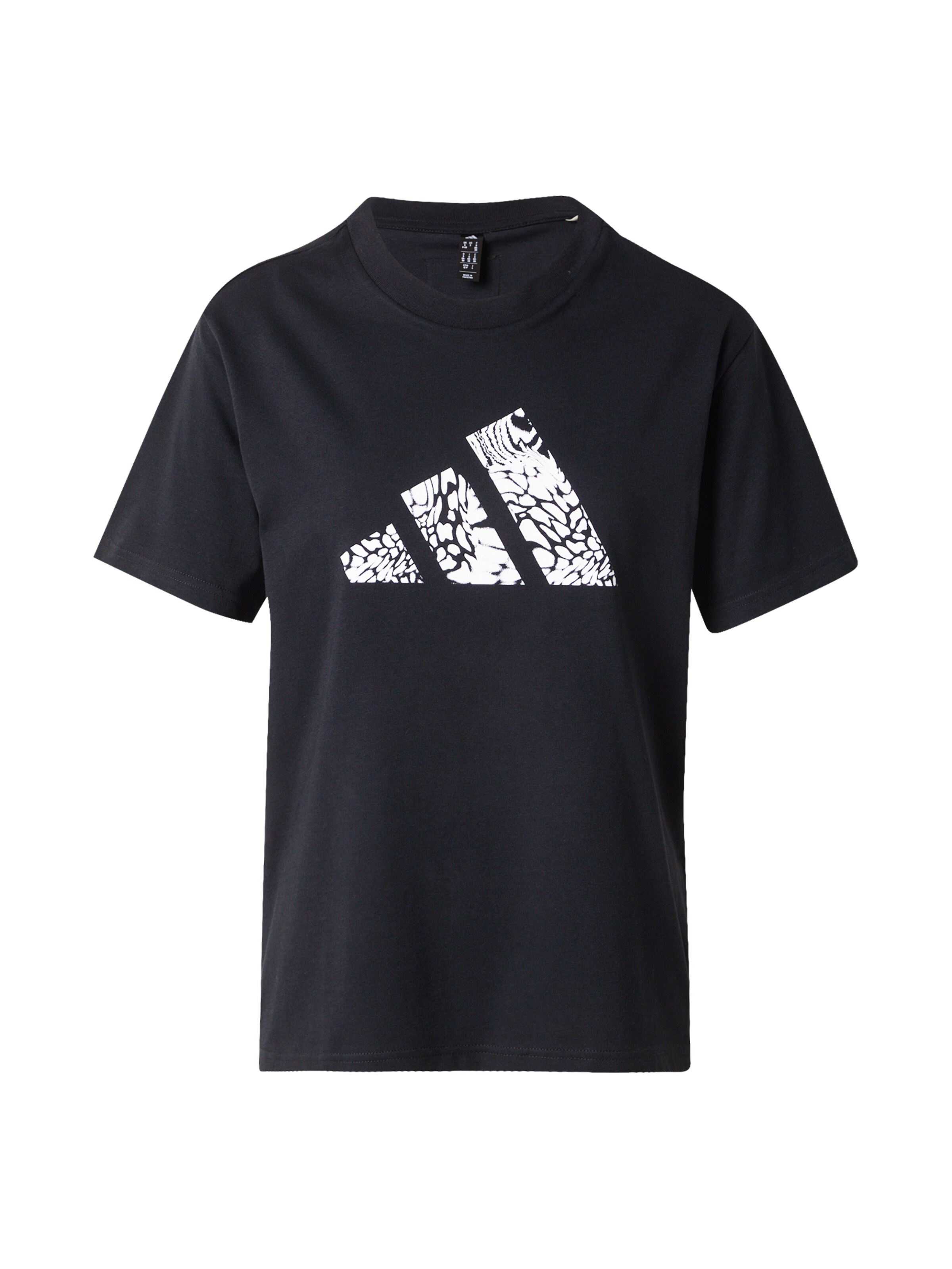 ADIDAS SPORTSWEAR T-shirt fonctionnel en noir / blanc, Vue avec produit
