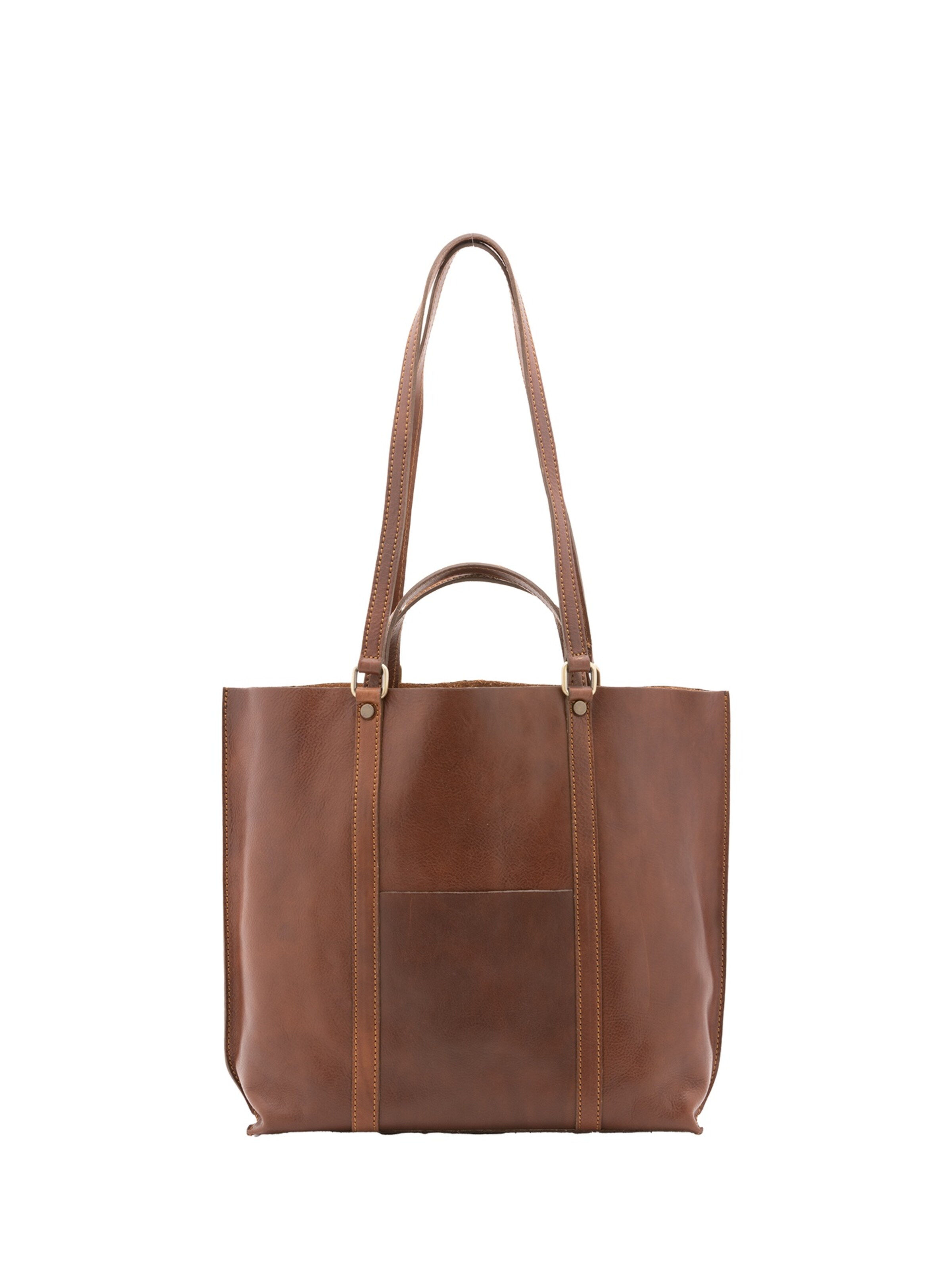 Borsa a spalla 'Borsa a Spalla Vera Pelle Alessia Firenze - Made in Italy' di Alessia Firenze in marrone: frontale