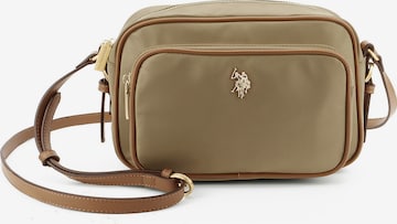 Borsa a spalla di U.S. POLO ASSN. in beige: frontale