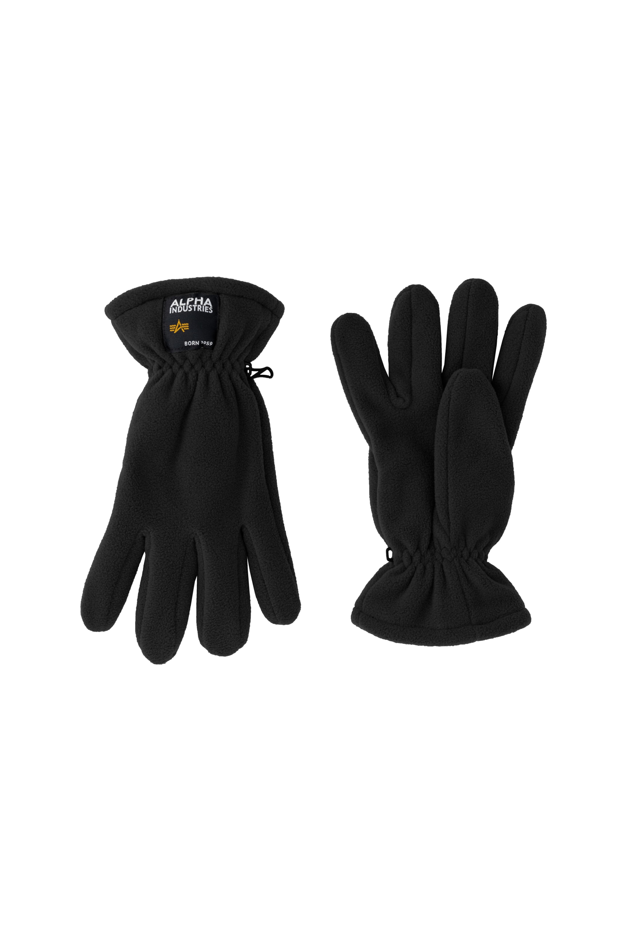 ALPHA INDUSTRIES Rokavice | črna barva: sprednja stran