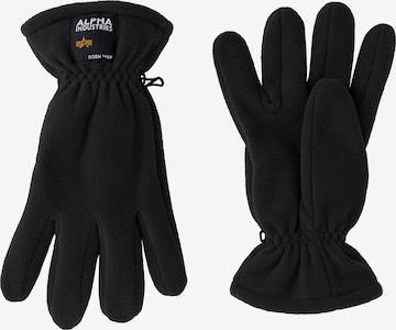juoda ALPHA INDUSTRIES Pirštuotos pirštinės: priekis