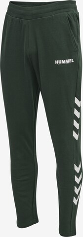 Effilé Pantalon de sport 'Legacy' Hummel en vert