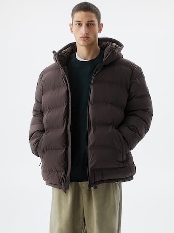 Pull&Bear Between-season jacket in Brown: front