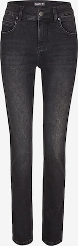 Angels Straight-Leg Jeans in Schwarz: predná strana