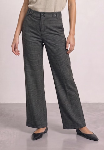 STREET ONE Wide leg Pants 'Emee' in Black: front