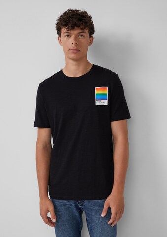 s.Oliver Shirt in Zwart: voorkant