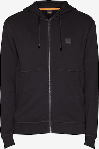 BOSS Кофта на молнии 'Zetalky' в Черный: спереди