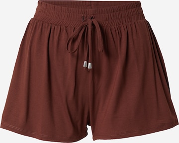 ABOUT YOU Pants 'Inken' in Brown: front