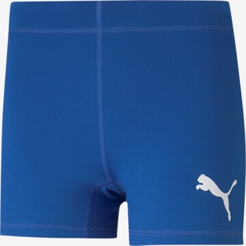 PUMA Skinny Workout Pants in Blue: front
