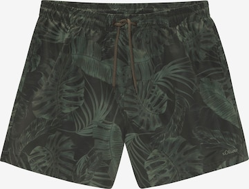 Pantaloncini da bagno di s.Oliver in verde: frontale