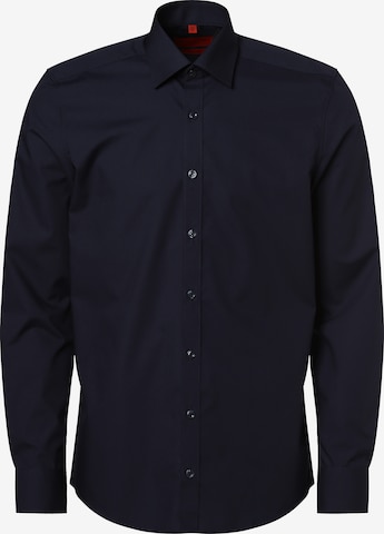 Finshley & Harding Slim fit Overhemd in Blauw: voorkant