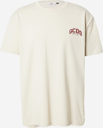 Tricou de la GCDS pe alb: față