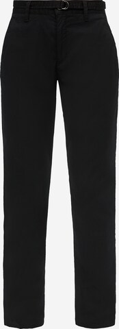 Regular Pantalon chino s.Oliver en noir : devant