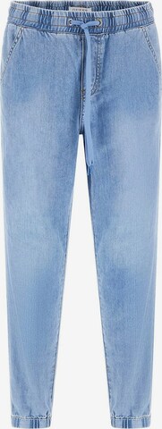 GUESS Tapered Jeggings in Blue: front