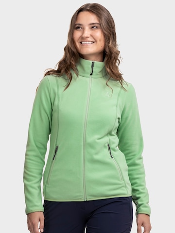 Veste en polaire fonctionnelle Schöffel en vert : devant