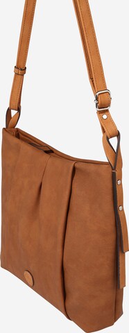 TOM TAILOR Crossbody Bag 'Melany' in Brown: front