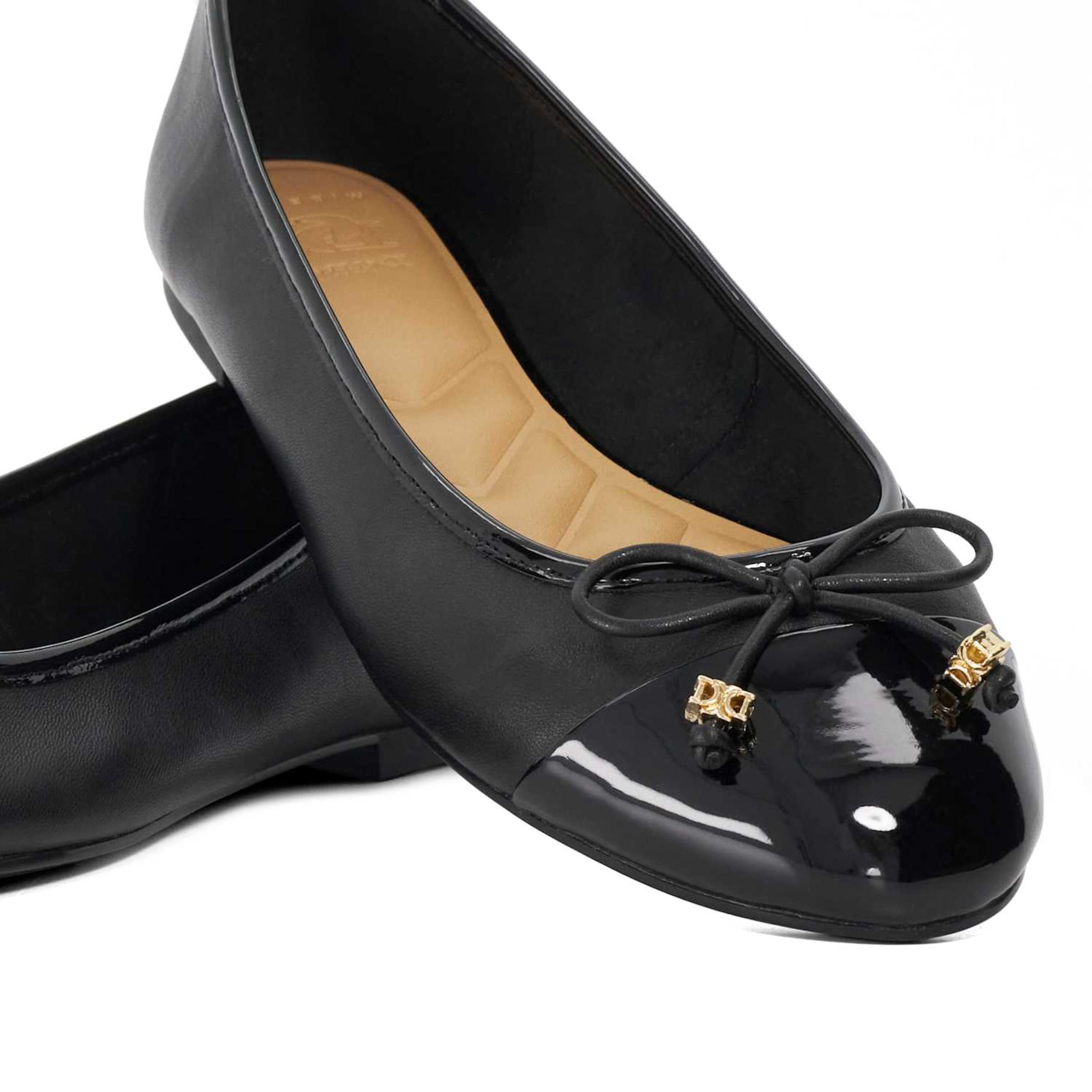 Dune LONDON Ballet Flats 'Hallo' in Black