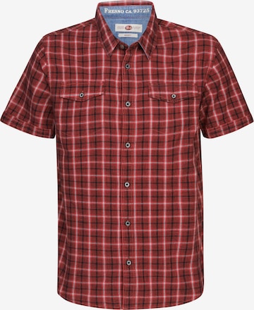 Petrol Industries Button Up Shirt in Red: front