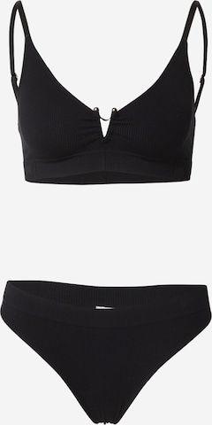 juoda Trendyol Apatinių komplektai: priekis