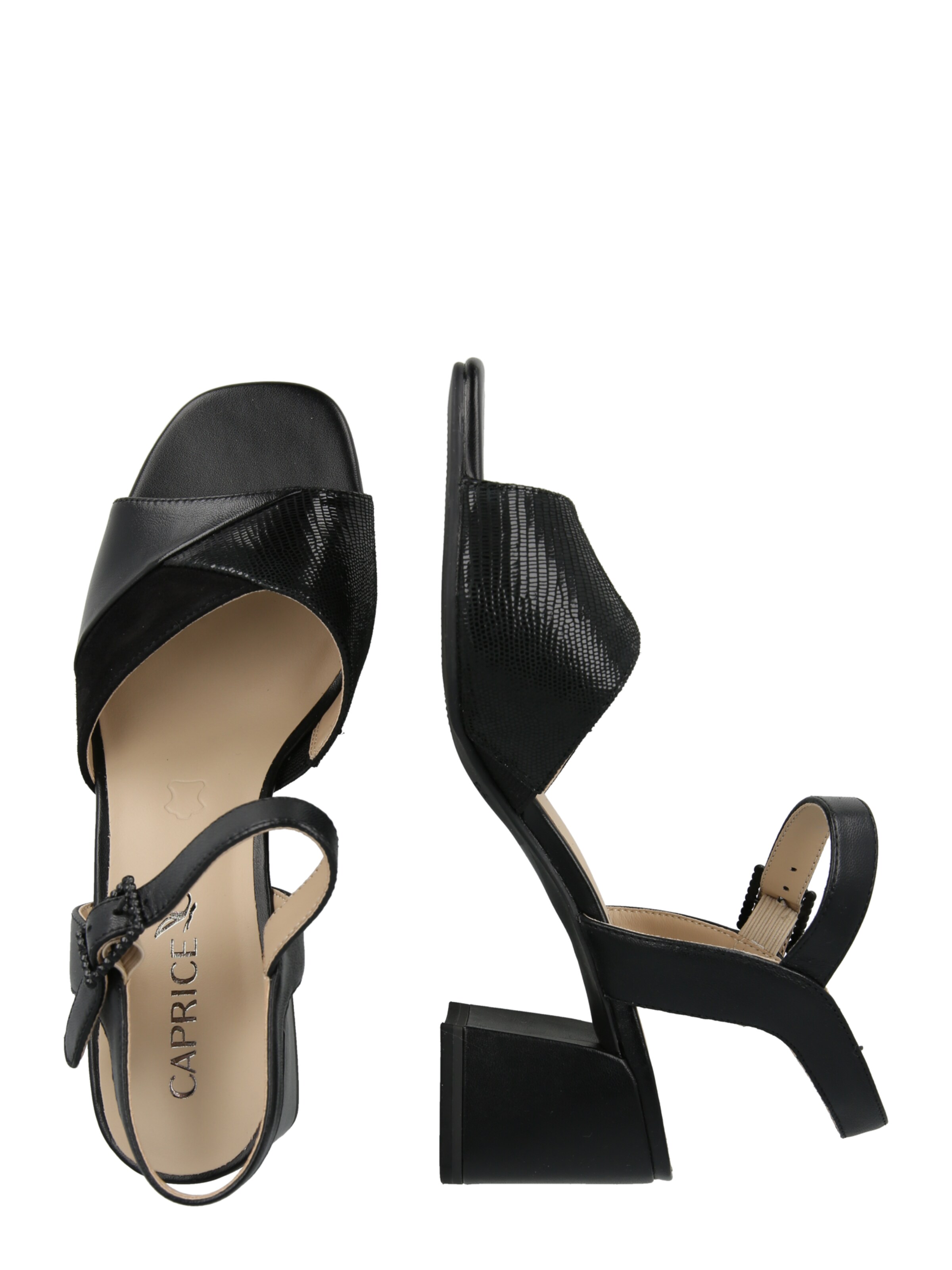 CAPRICE Szandálok - fekete