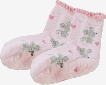 STERNTALER Socks 'Fli Fli' in Pink: front