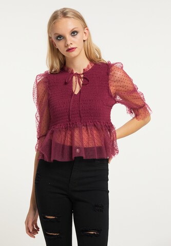 myMo ROCKS Blouse in Red: front