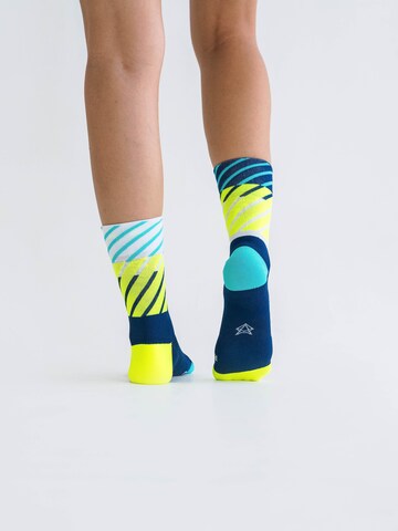 INCYLENCE Athletic Socks 'DIAGONALS' in Blue