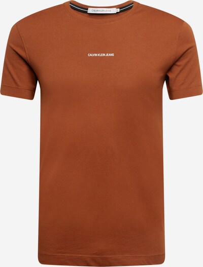 karamell / fehér Calvin Klein Jeans Póló, Termék nézet
